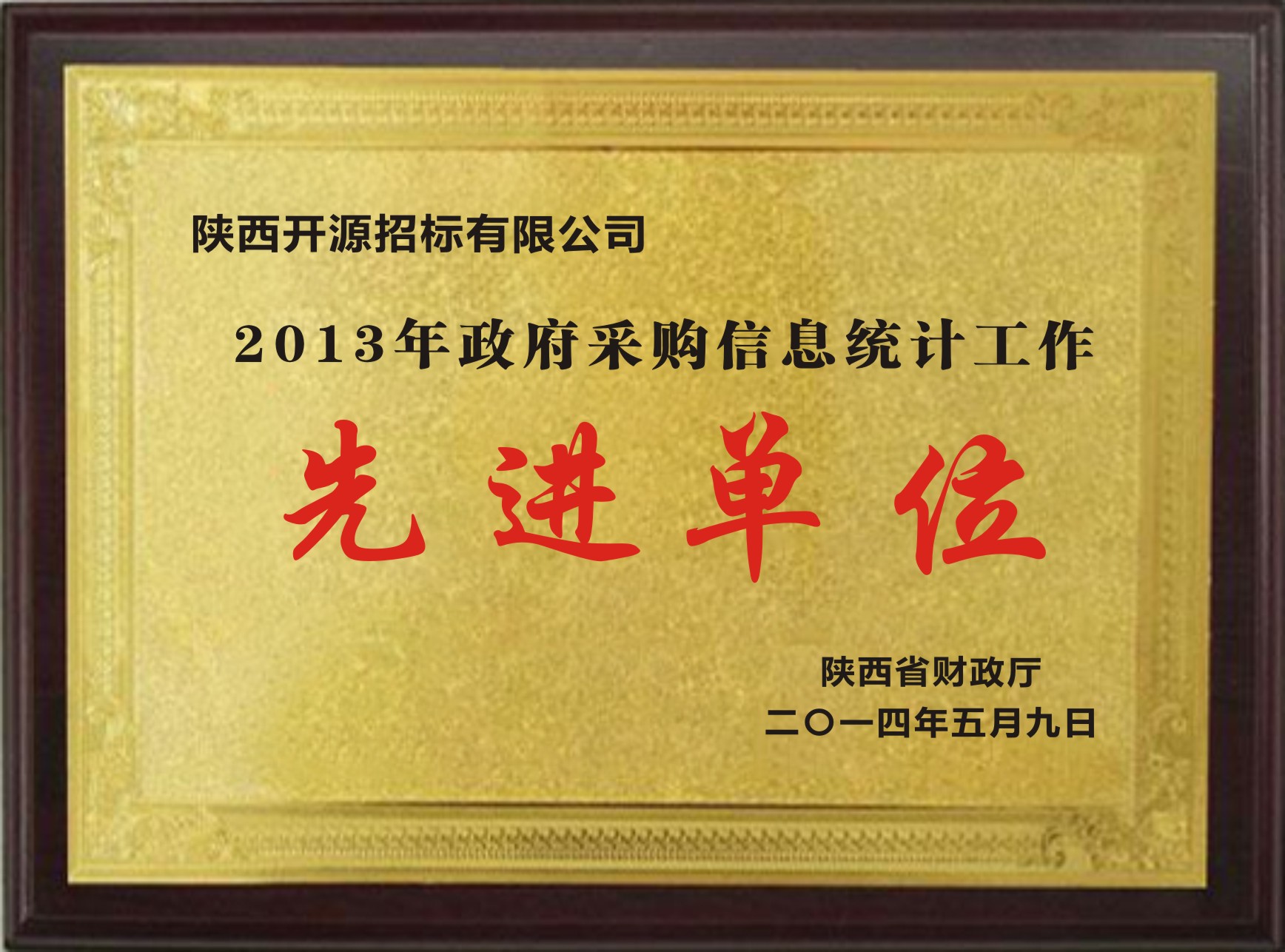 2013年政府采购信息统计工作先进单位
